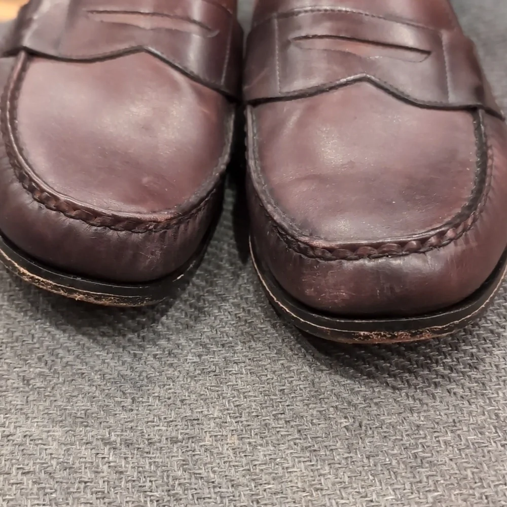 Allen Edmonds 'Cavanaugh' Calfskin Leather Penny Loafers Oxblood 9.5 EEE (3E)